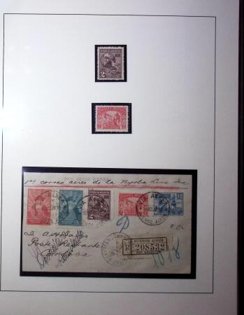 1929-64, Thematic collection on 10 album pages on the