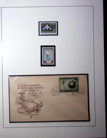 1929-64, Thematic collection on 10 album pages on the