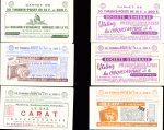 Lot de 17 carnets différents, 15F. Muller rose (1011-C