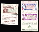 Lot de 17 carnets différents, 15F. Muller rose (1011-C