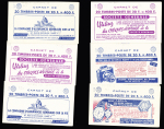 Lot de 18 carnets différents, 20F. Muller bleu (1011