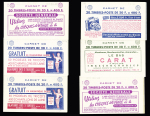 Lot de 18 carnets différents, 20F. Muller bleu (1011