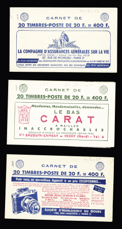 Lot de 3 carnets : n° 1011-BC 37 (daté) / 1011-BC