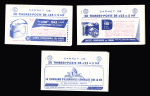 Lot de 7 carnets n °1234 0F. 25 bleu et rouge Marianne