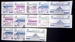 Lot de 13 carnets différents, 25F. Muller rouge -