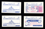 Lot de 13 carnets différents, 25F. Muller rouge -