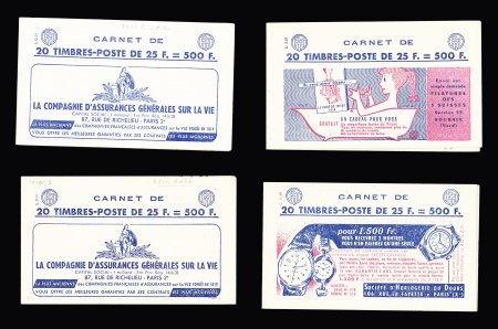 Lot de 13 carnets différents, 25F. Muller rouge -