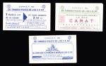 Lot de 7 carnets, n° 1263 25c Marianne de Decaris.
