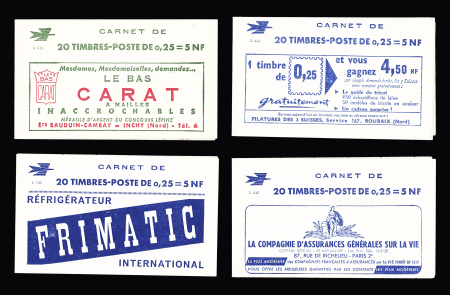 Ensemble de 22 carnets 25c Marianne de Decaris (S1-62