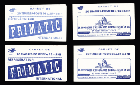 Ensemble de 22 carnets 25c Marianne de Decaris (S1-62