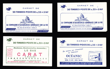Ensemble de 22 carnets 25c Marianne de Decaris (S1-62