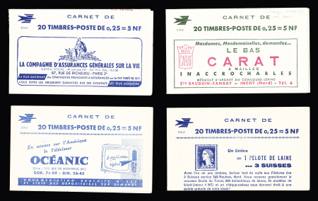 Ensemble de 22 carnets 25c Marianne de Decaris (S1-62