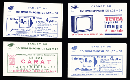Ensemble de 20 carnets 25c Marianne de Decaris (S1-63