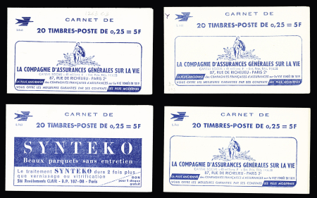 Ensemble de 20 carnets 25c Marianne de Decaris (S1-63