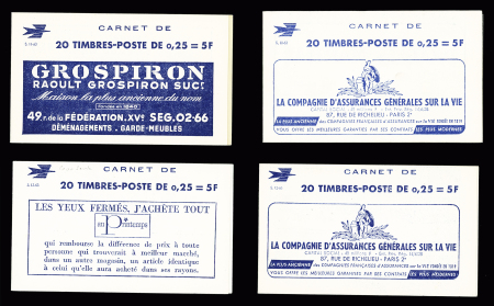 Ensemble de 20 carnets 25c Marianne de Decaris (S1-63