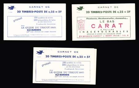 Ensemble de 19 carnets 25c Marianne de Decaris (1263-C3