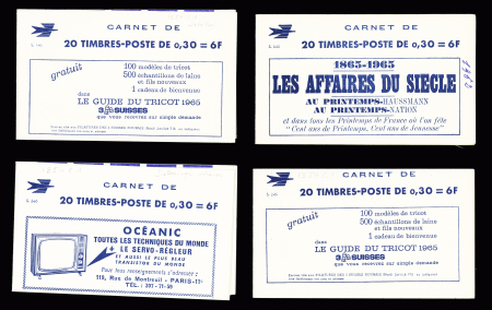 Ensemble complet de 10 carnets, n° 1354-B. 30c blason
