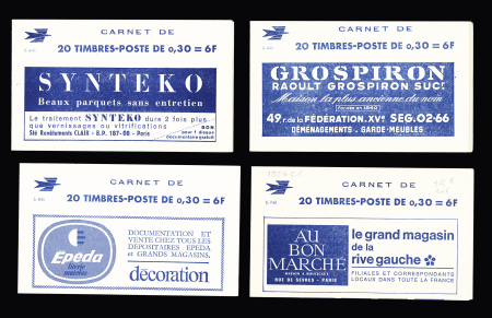 Ensemble complet de 10 carnets, n° 1354-B. 30c blason
