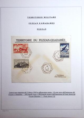 Lot de colonie Fezzan obl , du n° 43 à 67, PA 4 à