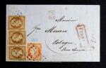 1849-1905 Lot de 8 lettres dont deux lettres avec n°
