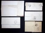1849-1905 Lot de 8 lettres dont deux lettres avec n°