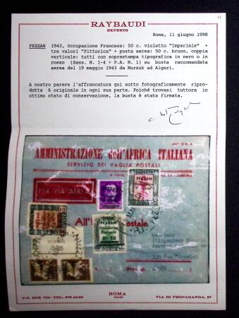 Lettre de colonie Fezzan, envoyée par Sebha le 30