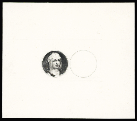 1893 Columbian Exposition Issue: $4 Die proof of left