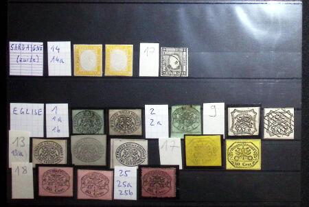 Mint & used stamps of Italian Sates : Tuscany, Naples,