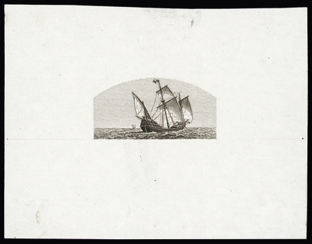 1893 Columbian Exposition Issue: 3c, large die essay