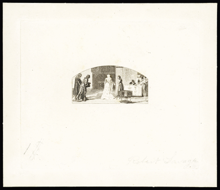 1893 Columbian Exposition Issue: $1, large die essay