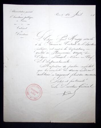 11 lettres et documents sur la Guerre de 1870 dont