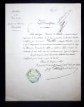 11 lettres et documents sur la Guerre de 1870 dont