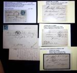 11 lettres et documents sur la Guerre de 1870 dont