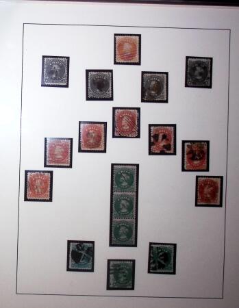 1867-68 Columbus, selection on pages including two