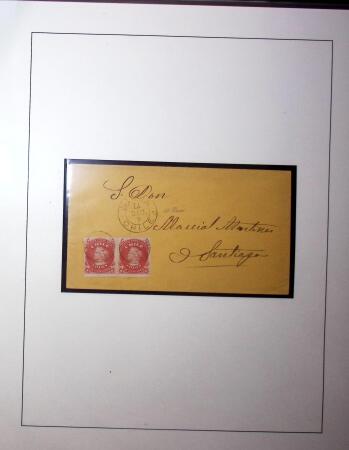 1867-68 Columbus, selection on pages including two