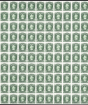 1867-68 Columbus, The five values from 1c to 20c in