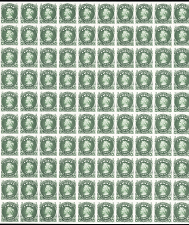 1867-68 Columbus, The five values from 1c to 20c in