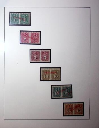 1877-99, Columbus, Selection on 8 album pages including