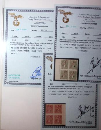 1877-99, Columbus, Selection on 8 album pages including