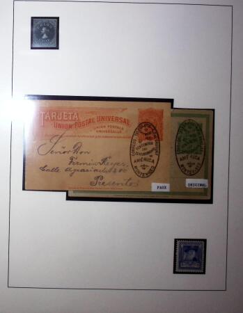 1858-1922, Columbus thematic group mounted on 23 album