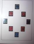 1858-1922, Columbus thematic group mounted on 23 album