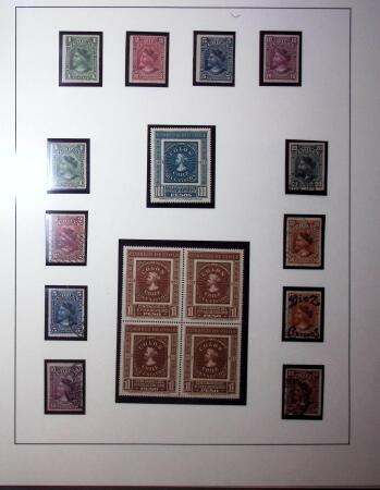 1858-1922, Columbus thematic group mounted on 23 album