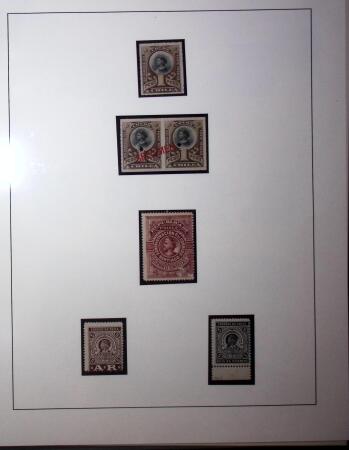 1858-1922, Columbus thematic group mounted on 23 album