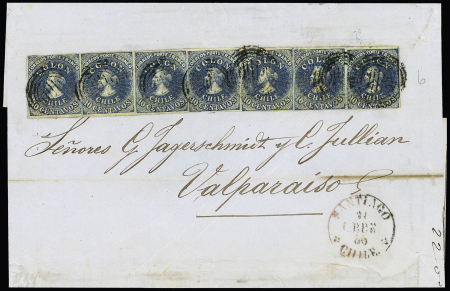 1853 Columbus 10c Blue,