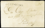 1794 Folded entire from Baltimore to Philadelphia bearing