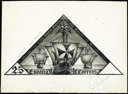 1930 Christopher Columbus Tribute: 25c "Santa Maria,