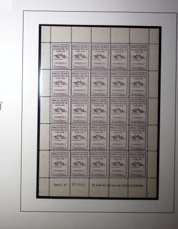 1936 "Huelva": 5c green, 5c brown, 5c lilac and 5c