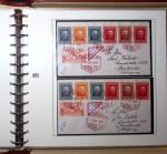 1930 Spanish American issue: study on 26 album pages,