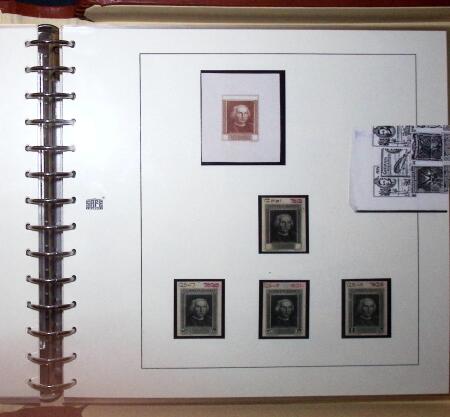 1930 Spanish American issue: study on 26 album pages,