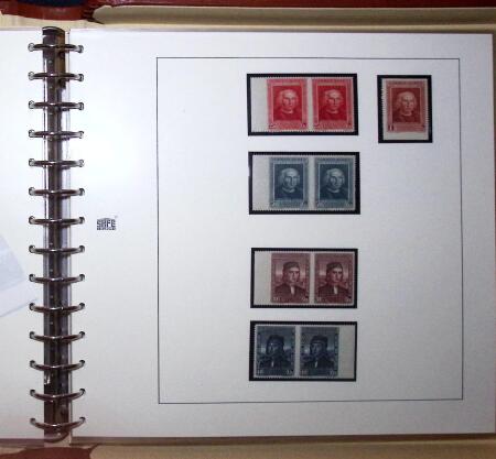 1930 Spanish American issue: study on 26 album pages,